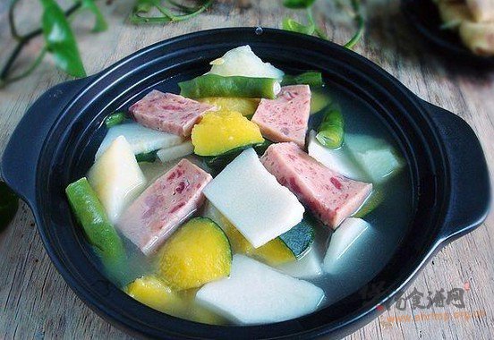 砂锅煲杂菜的做法