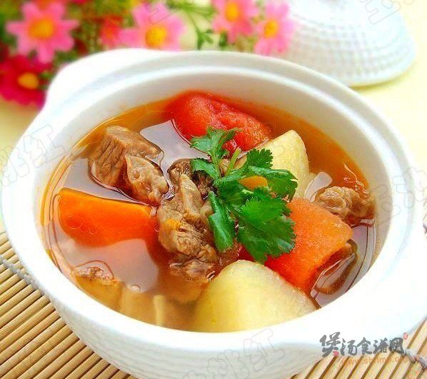 土豆番茄牛腩汤的做法