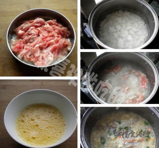 鸡蛋牛肉粥的做法