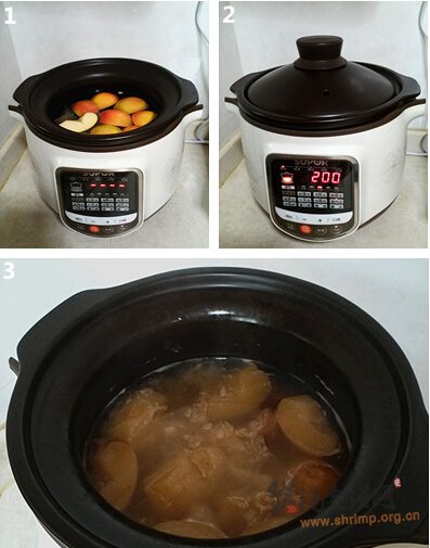 苹果银耳龙骨汤的做法