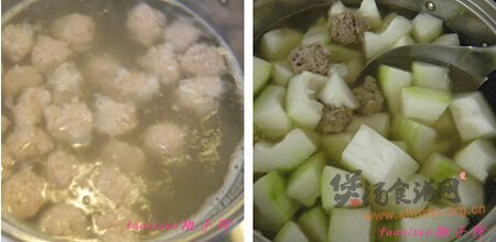 冬瓜汆丸子怎么做的做法
