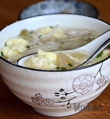 榨菜肉丝蛋花汤的做法