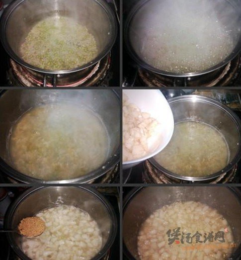 雪梨红糙粥的做法