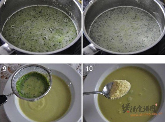薄荷豌豆奶油汤的做法
