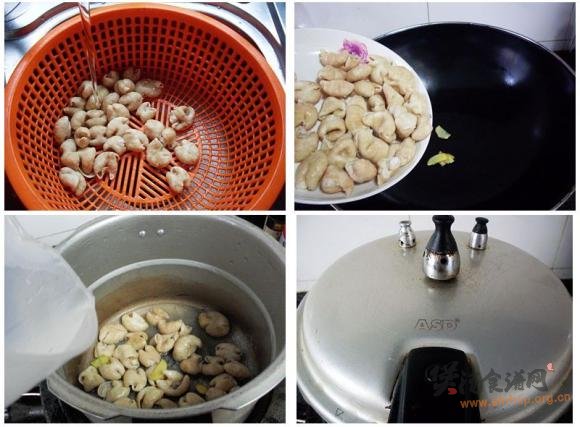 青菜煲肥肠的做法