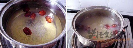 小米红枣粥的做法
