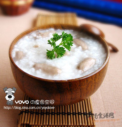 美味鸡心粥的做法