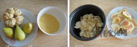 小米无花果百合汤的做法