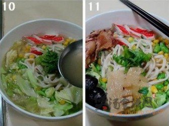 上汤鸽皇乌冬面的做法