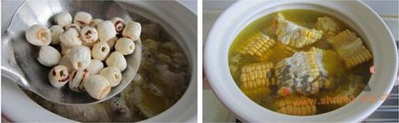 玉米莲子炖土鸡的做法