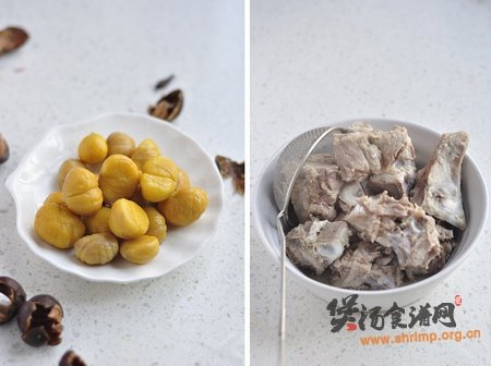 猪骨栗子汤煲的做法