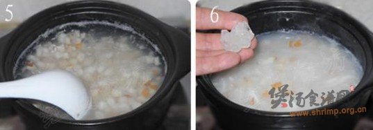 雪梨百合粥的做法
