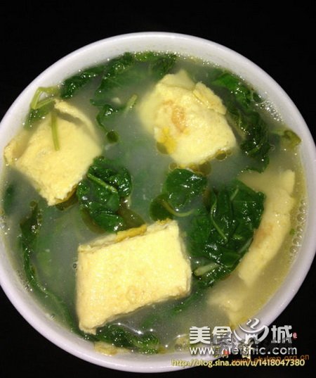 蛋皮空心菜汤的做法