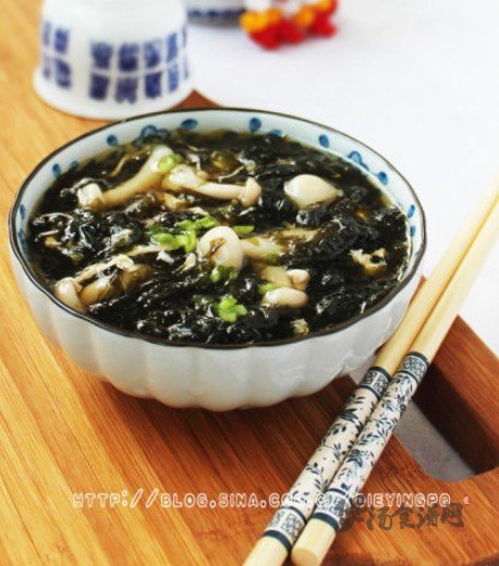 紫菜鲜菇汤的做法