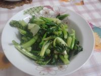 素炒奶白菜心的做法