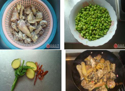 啤酒毛豆炖草鸡的做法