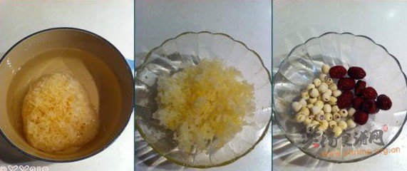 莲子红枣银耳羹的做法