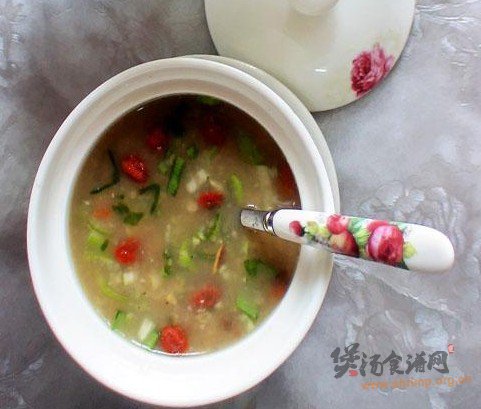 乌鸡核桃山药粥的做法