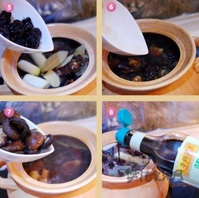 香菇红枣脱骨美容猪蹄煲的做法