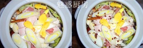 香菇白菜砂锅煲的做法