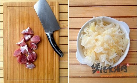 南北杏银耳煲瘦肉的做法