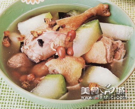 西洋参冬瓜老鸭汤的做法
