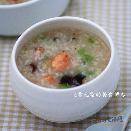 鲜虾芹菜粥的做法