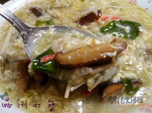 菌菇海味粥的做法