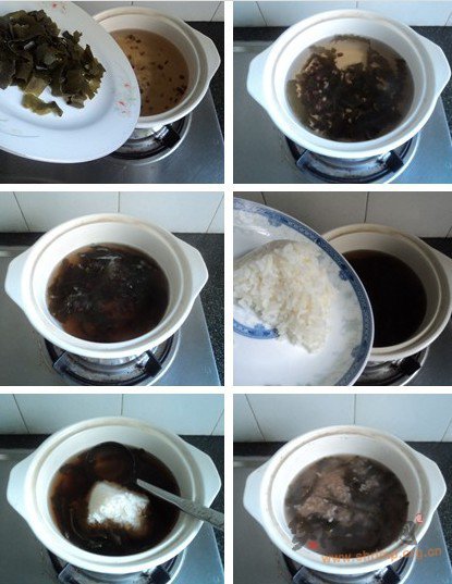 绿豆海带粥的做法