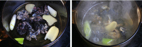 乌鸡山药汤的做法