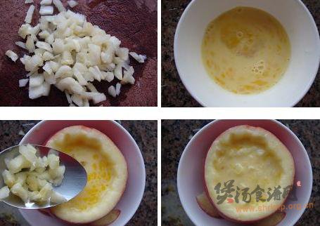 苹果炖牛奶蛋的做法