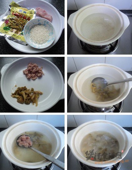 榨菜瘦肉粥的做法