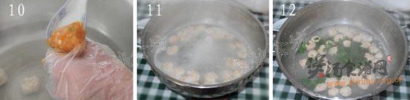 胡萝卜鸡丸汤的做法