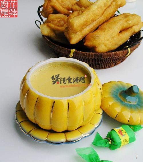 南瓜花生糯米饮的做法