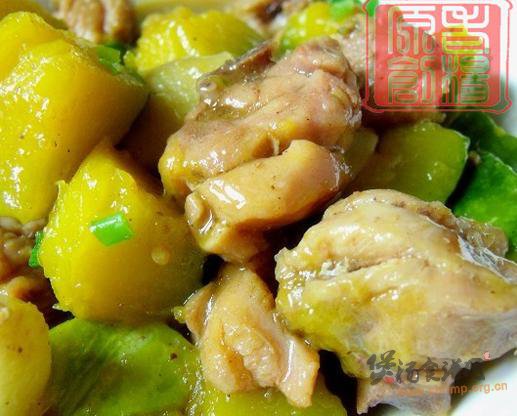鸡块炖南瓜的做法
