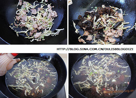 骨汤烩火烧的做法