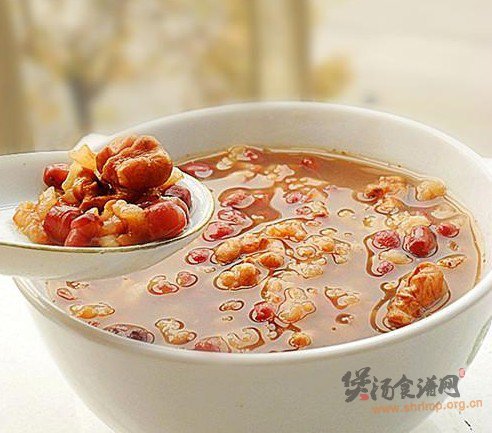 核桃红豆粥的做法