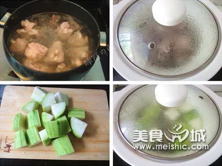 瑶柱节瓜龙骨汤的做法