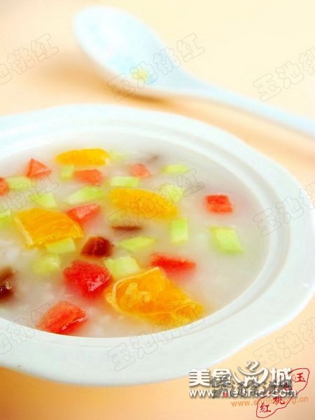 (图)什锦水果粥的做法