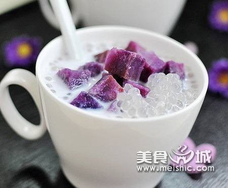 紫薯椰汁西米露的做法