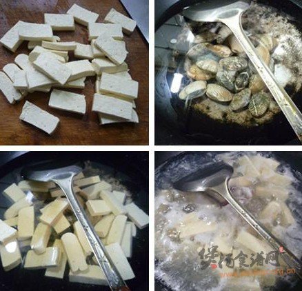 丝瓜花蛤豆腐汤的做法