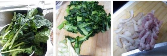 小黑菜炖肉的做法