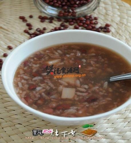 红豆糖藕粥的做法