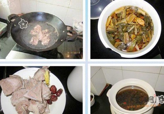 菜干猪骨汤的做法