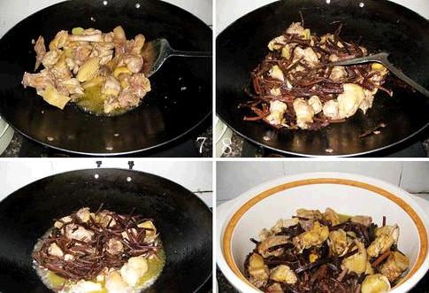 小鸡炖干厥的做法