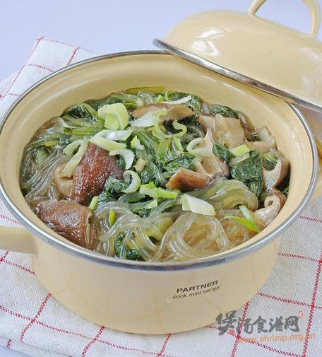 小白菜炖粉条的做法