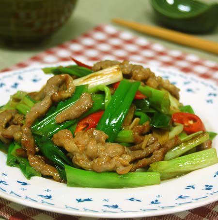 阿基师-葱爆猪肉的做法