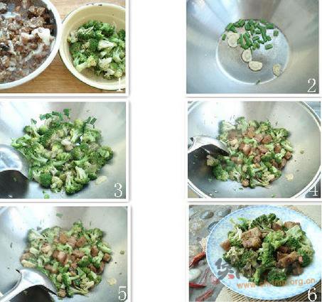红烧肉炖西兰花的做法