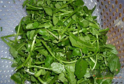 西洋菜肉末冻豆腐汤的做法