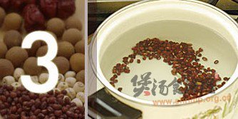 红豆补血粥的做法